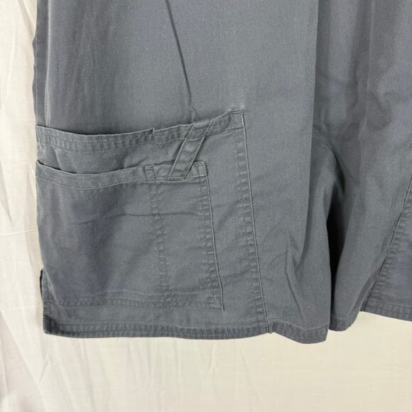 Cherokee Scrub Top Lot of 2 Unisex XL Pockets Nursing Medical Blue Gray - Picture 4 of 12